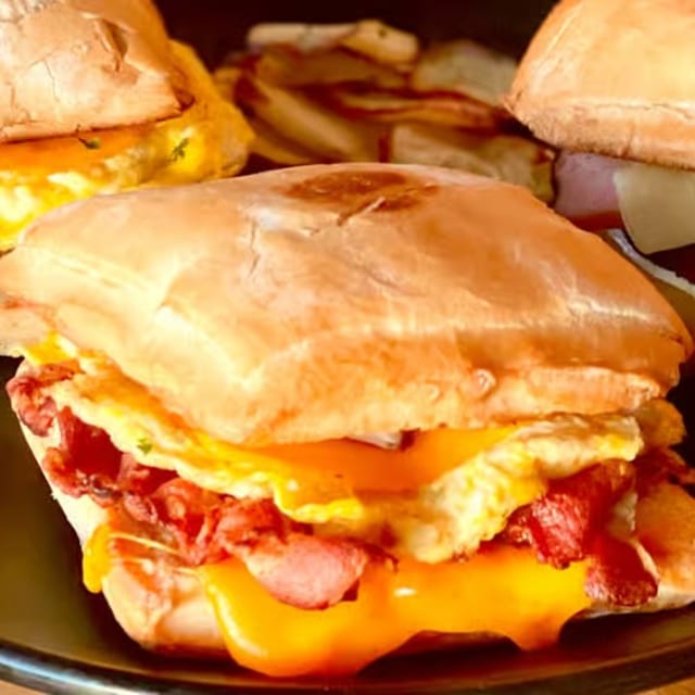 Ciabatta Breakfast Sandwich.