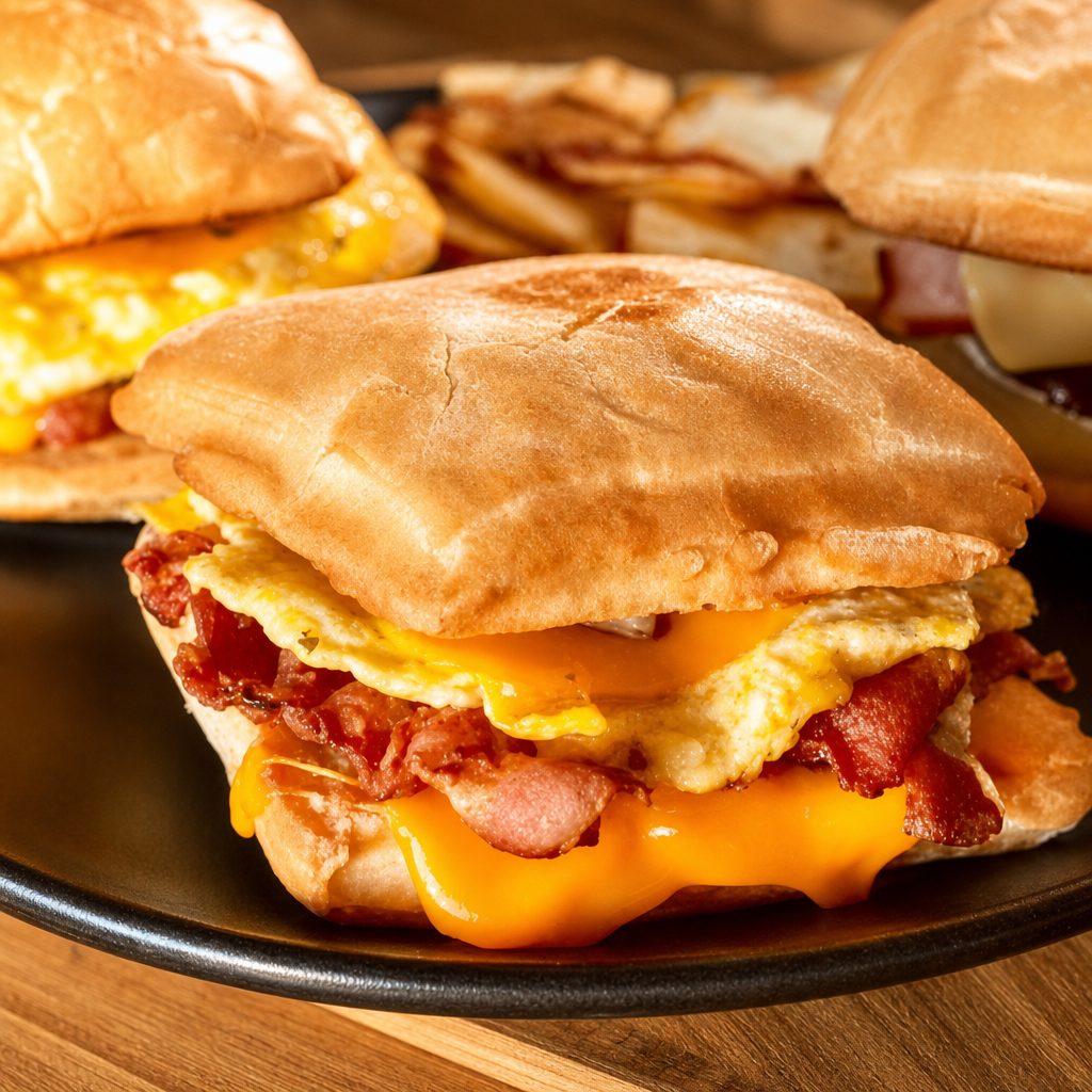 Ciabatta Breakfast Sandwich.