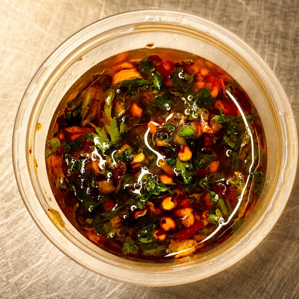 Extra Spicy Chimichurri.
